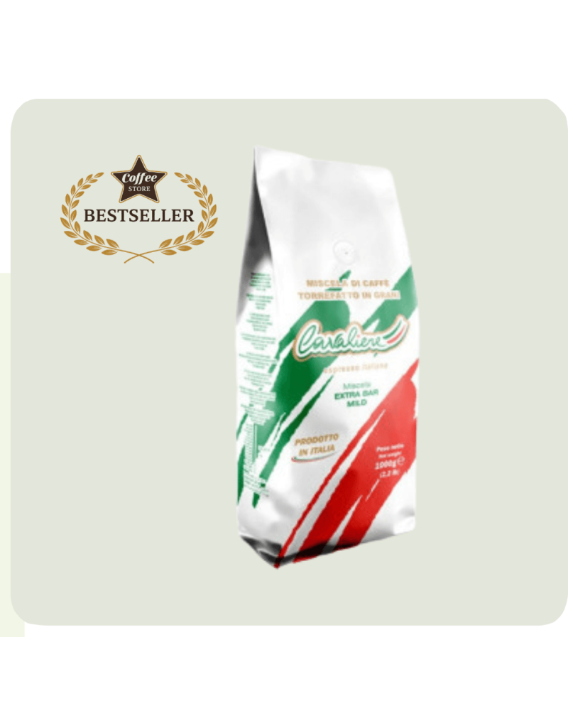 CAVALIERE Miscela Extra Bar Mild 1 kg – zrnková káva | coffeestore.cz